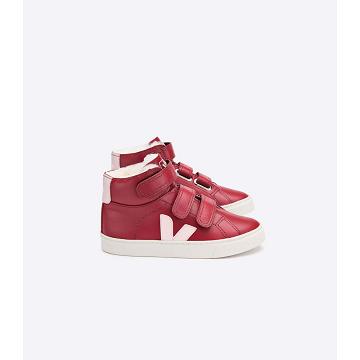 Veja ESPLAR MID FURED LEATHER Hoog Kinderen Rood | BE 682UZG